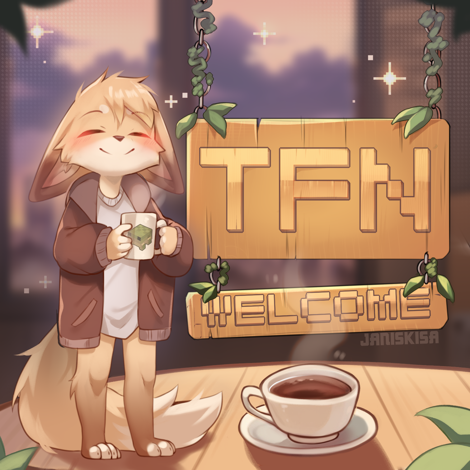Fluffy fox